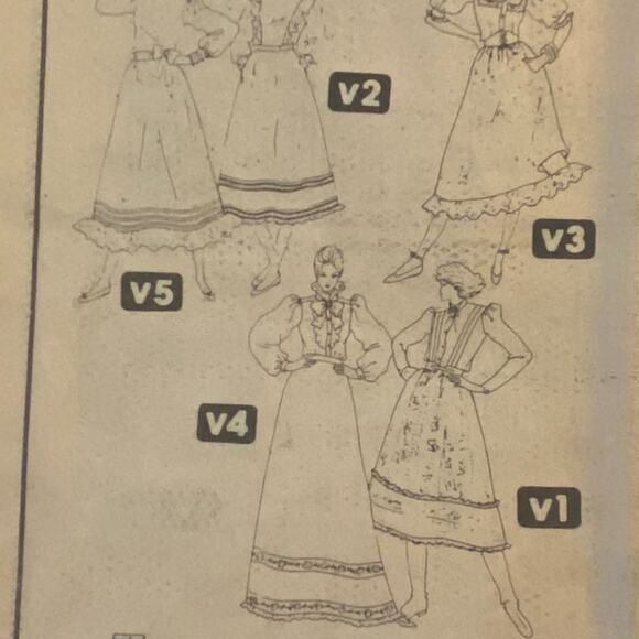 Simplicity 5766 Pattern Skirt Pettycoat Miss 10-14 Uncut Prairie Versatile Midi - Picture 4 of 7